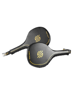 Palas de Boxeo Sanabul Gold Strike Profesionales - Negro/Dorado