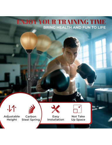 Bolsa de Boxeo de Pie INNOLIFE Ajustable 1.83m Poliuretano