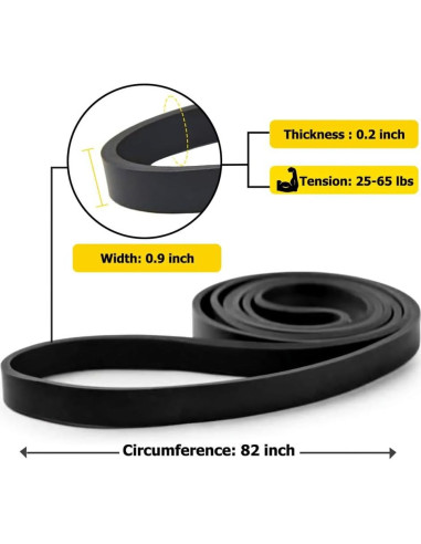 Banda de Resistencia ROSAPOAR ROZLD-06 11.34-29.48 kg Negro