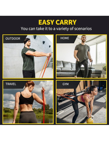 Banda de Resistencia ROSAPOAR ROZLD-06 11.34-29.48 kg Negro