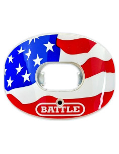 Protector Bucal de Fútbol Battle Sports 2.0 Oxígeno - Rojo, Blanco, Azul