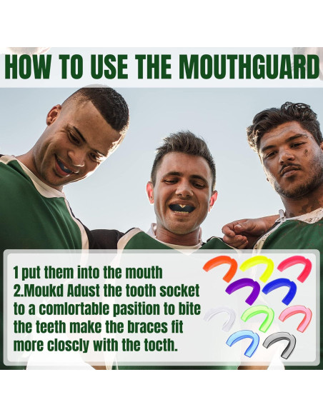 Kathfly 100 Pcs Protector Bucal Juvenil Silicona Fútbol Boxeo