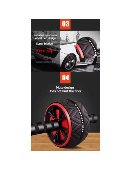 Rueda de Abdominales Genérico con Almohadilla - Fitness en Casa