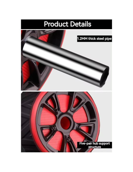 Rueda de Abdominales Genérico con Almohadilla - Fitness en Casa