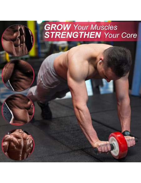 Rueda de Abdominales PALLOTH - Soporta 399 kg, Silenciosa