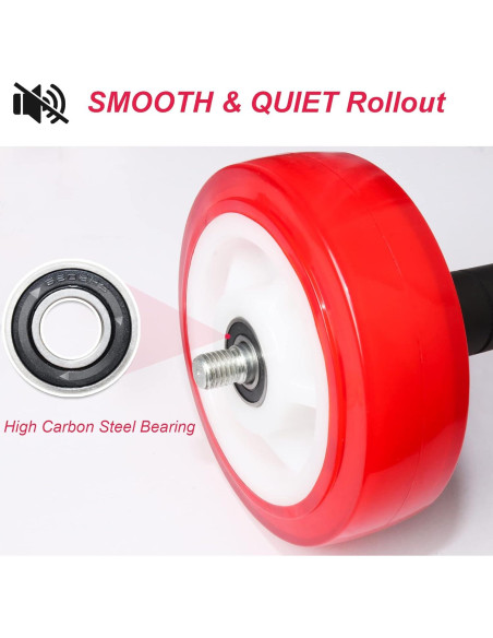 Rueda de Abdominales PALLOTH - Soporta 399 kg, Silenciosa