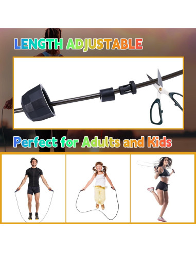 Cuerda de Saltar Ajustable Emazerom 2.8m con Mangos de Espuma