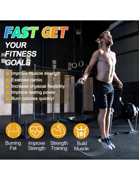 Cuerda de Saltar Ajustable Emazerom 2.8m con Mangos de Espuma