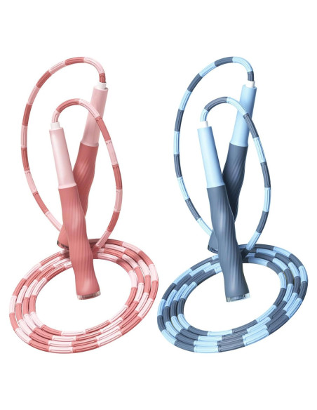 Cuerda de Saltar Redify Ajustable 2.8m Antideslizante Rosa Azul
