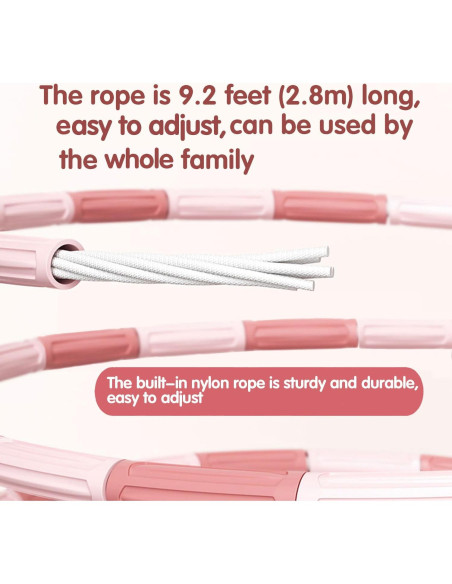 Cuerda de Saltar Redify Ajustable 2.8m Antideslizante Rosa Azul