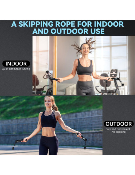 Cuerda de Saltar con Contador Ploreatu - Peso Ajustable, PVC