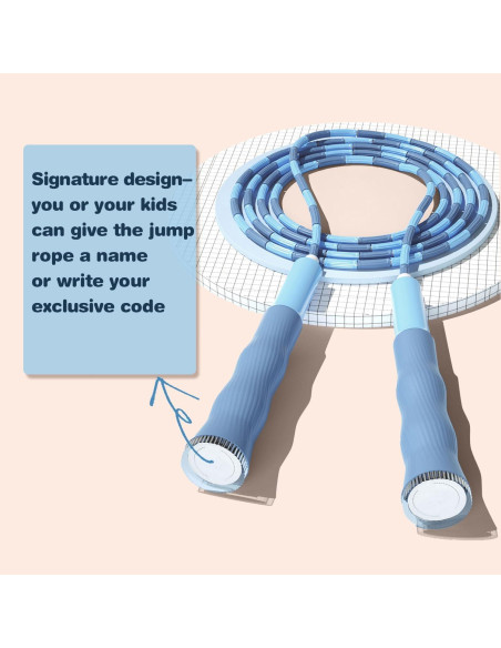 Cuerda de Saltar Redify Ajustable 2.8m Antideslizante Rosa Azul