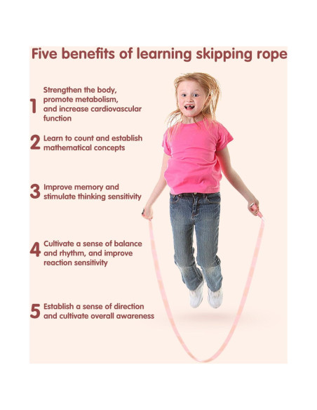 Cuerda de Saltar Redify Ajustable 2.8m Antideslizante Rosa Azul