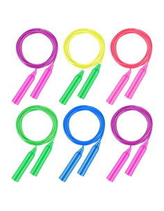 Cuerdas de Saltar Coloridas Aodaer 2.2m Ajustables para Niños