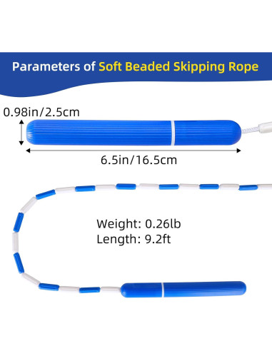 Cuerda de Saltar Ajustable CAPARK 2.75m Sin Enredos Azul