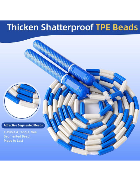 Cuerda de Saltar Ajustable CAPARK 2.75m Sin Enredos Azul