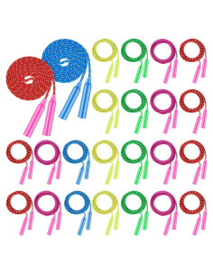 Cuerda de Salto Colorida Aneco 24 Piezas 2.2 Metros Nylon