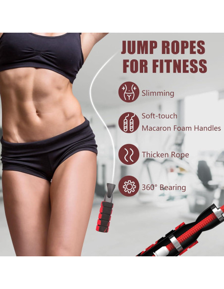 Cuerda de Saltar Ajustable Agorizeo 3m Algodón Antideslizante