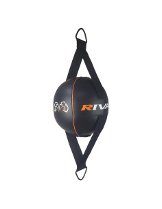 Bolsa de Doble Fin RIVAL Boxing 20.32 cm con Bomba - Negro/Naranja