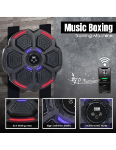 Máquina de Boxeo Musical JuviPerpric con Guantes - 43.8x46.5 cm 2