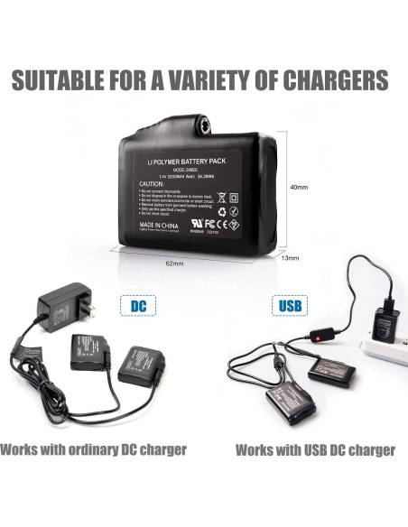 Cable USB SNOW DEER para Guantes y Calcetines Calentados