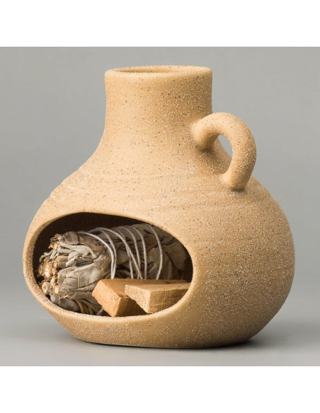 Soporte Quemador de Incienso Pincasol Cerámica Beige 10.16cm