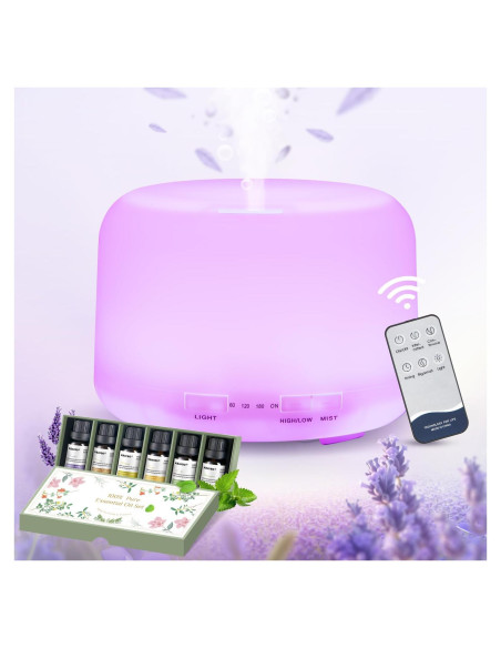 Difusor de Aceite Esencial Mubarek 500ML con Altavoz Bluetooth