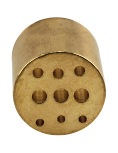 Soporte de Incienso E-outstanding de Latón 9 Agujeros 2cm 2
