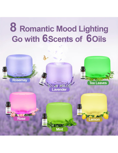 Difusor de Aceite Esencial Mubarek 500ML con Altavoz Bluetooth