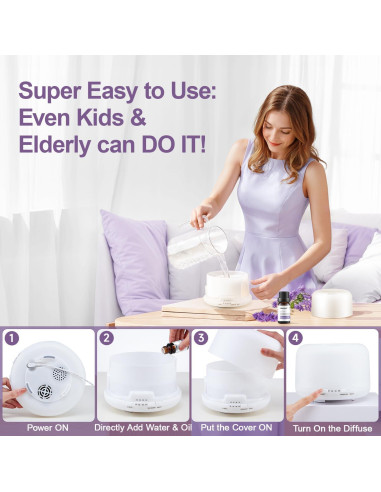 Difusor de Aceite Esencial Mubarek 500ML con Altavoz Bluetooth