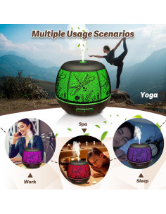 Difusor de Aceites Esenciales Roonbo 400ml Control Remoto 2