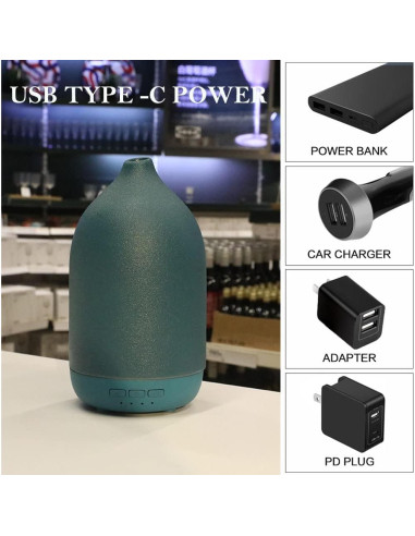 Difusor de Aceite Esencial ZEIGGA LAB M40 Cerámica 100ml