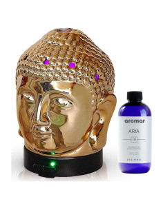 Difusor de Aceite Esencial Aromar Cabeza de Buda 200ml LED