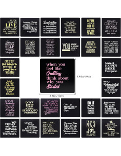 Tarjetas de Afirmaciones Diarias Knana - 60 Piezas Negras 2