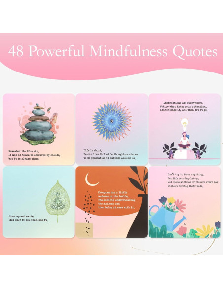 48 Tarjetas de Afirmación Aiysamos para Alivio del Estrés