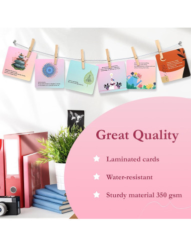 48 Tarjetas de Afirmación Aiysamos para Alivio del Estrés