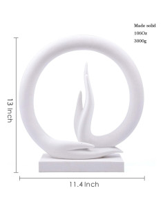Estatua Mano de Buda Carefree Fish 29x33 cm Arenisca 3 kg 2