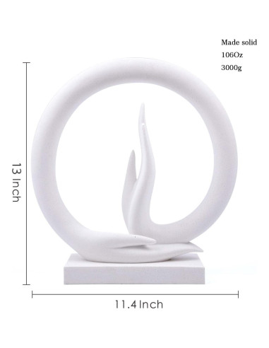Estatua Mano de Buda Carefree Fish 29x33 cm Arenisca 3 kg