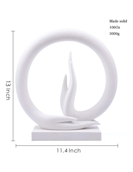 Estatua Mano de Buda Carefree Fish 29x33 cm Arenisca 3 kg