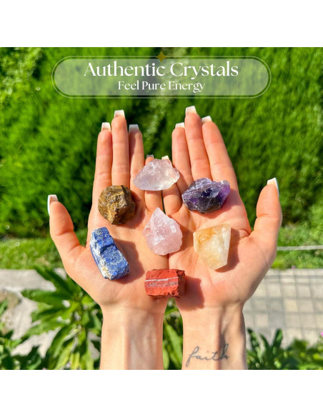 Conjunto de Cristales de Chakra Anima - 7 Piedras Curativas