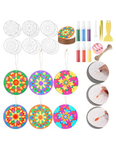 Kit de Arte de Arena Mandala Kolldenn - 12 Piezas DIY