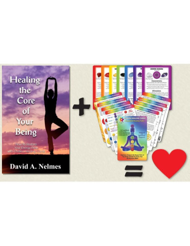 Kit de Cartas de Sanación de Chakras Luz de Sanación Profunda