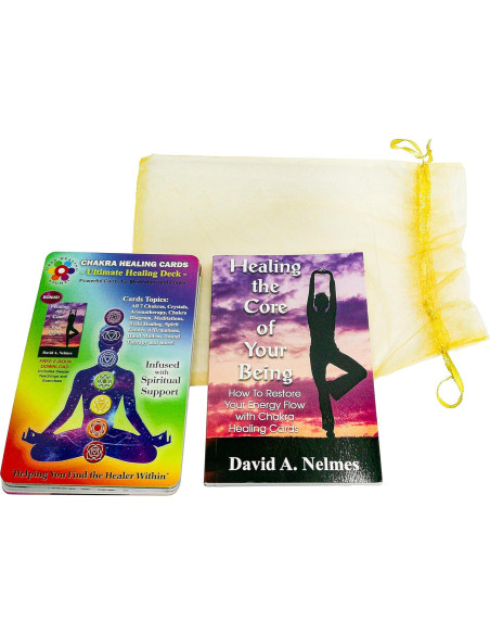 Kit de Cartas de Sanación de Chakras Luz de Sanación Profunda