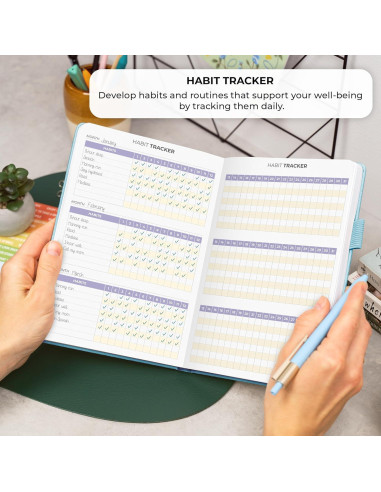 Diario de Positividad Clever Fox A5 Aguamarina - 4 Minutos