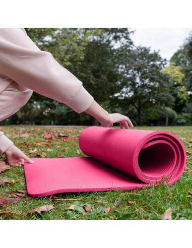 Alfombrilla de Yoga BalanceFrom GoCloud 180x61 cm Rosa Antideslizante