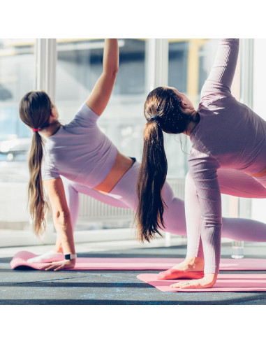 Alfombrilla de Yoga BalanceFrom GoCloud 180x61 cm Rosa Antideslizante