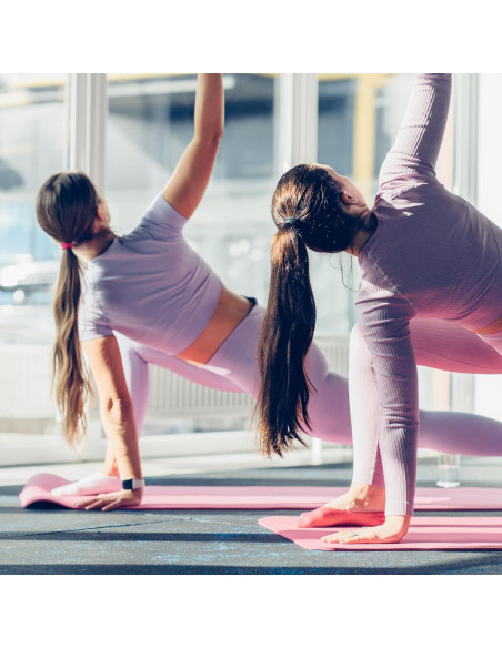 Alfombrilla de Yoga BalanceFrom GoCloud 180x61 cm Rosa Antideslizante