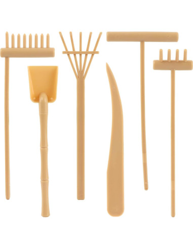 Juego de herramientas de jardín zen plástico 6Pcs SYCOOVEN