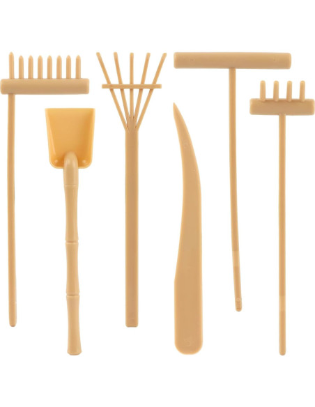 Juego de herramientas de jardín zen plástico 6Pcs SYCOOVEN