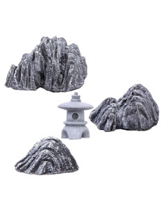 Conjunto Jardín Zen 4 Piezas Cularve - Decoración Miniatura